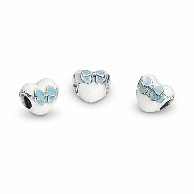 Pandora White Day Love Charm - Sterling Silver/Enamel - Canada | BH9318WF